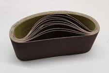 Image of Sanding Belts 75mm x 457mm 36 Grit 60 grit 80 grit 100 grit 120 grit Pack of 10