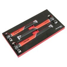 Image of Sealey Premier Ball Pein Hammer Set with Fibreglass Shafts 3pc AK2033