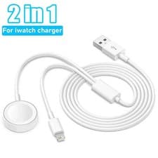 Image of 2in 1 Magnetic Charging Cable For Charger iPhone i Watch Apple Watch USB-C Cable