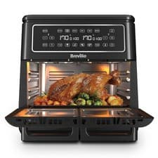 Image of Breville Halo Flexi Air Fryer Digital Dual Air Fryer Oven 11L Serves 10 People