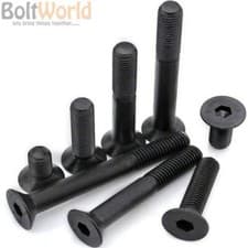 Image of M4 / 4mm HIGH TENSILE COUNTERSUNK FLAT ALLEN BOLTS SELF COLOUR SOCKET SCREWS