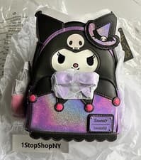 Image of NYCC LE Sanrio Kuromi Witch Cosplay Mini Backpack With My Melody Coin Bag