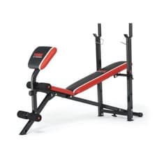 Image of York Warrior 2 in 1 Folding Adjustable Barbell and Ab Weight Bench with Curl