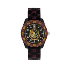 Image of Warner Brothers Harry Potter Black/ burgundy Silicon Strap Watch HP9050ARG