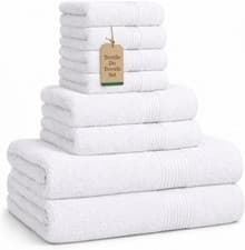 Image of Luxury Towels Set 700-800 GSM Egyptian Cotton Face Hand Jumbo Bath Sheets Towels