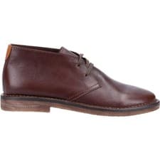 Image of Hush Puppies Mens Samuel Leather Chukka Boots - Brown