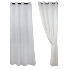 Image of Gazebo Privacy Outdoor Curtains Gazebo Curtains Semi-Transparent Fabric
