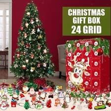 Image of Christmas Advent Calendar count down Calendar with 24 Toy