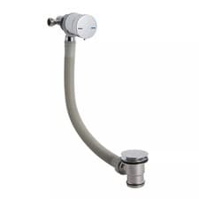 Image of Balterley Contemporary Round Bath Filler with Overflow & Waste Built-In Temperat