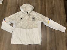 Image of Adidas 2022 MEXICO Game Day Full Zip Hoodie Sweatshirt White IC4450 Mens Sz XL