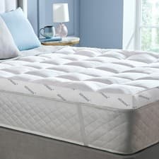 Image of Silentnight Airmax Mattress Topper 5 8 10cm Breathable Anti Allergy Bed Comfort
