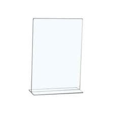 Image of 5 Star Office Sign Holder Portrait Stand Up A4 Clear