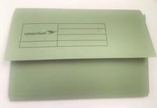Image of 10 pack Green Foolscap document wallets