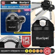 Image of HEAVY DUTY Padlock High Security Closed Shackle Container Chain Pad Lock 65mm HD