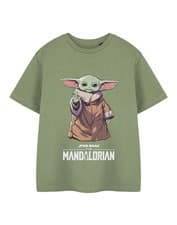 Image of Star Wars The Mandalorian Green Grogu Short Sleeved T-Shirt Boys