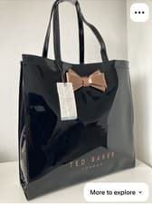 Image of TED BAKER bow icon tote bag large new school uni work new with tags