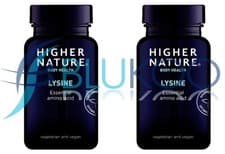 Image of Higher Nature Lysine 500mg - 90 Tablets(Pack of 2)