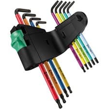 Image of Wera 967 SPKL/9 BO Torx Key Ball End Set of 9 (TX8-TX40)