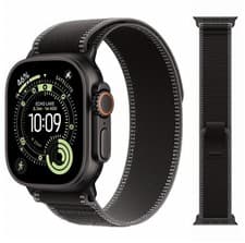 Image of Genuine Apple Watch Ultra 49mm BLACK / CHARCOAL Trail Loop S/M - Black Titanium