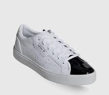 Image of Adidas Originals Sleek Sneakers Womens Size 5 US White/Black Shoes