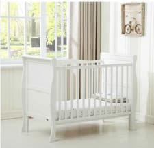 Image of MCC Savannah Sleigh Cot bed 140 x 70cm white - Still in box - No Mattress