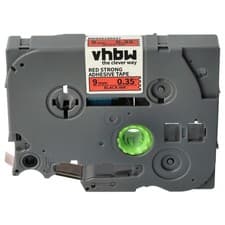 Image of Label Tape for Brother PT E300VP E110 E300 E105 E110VP E100 E100VP Black/Red
