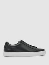 Image of Reiss Mens Low-tops Trainers in Black