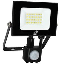 Image of LED Floodlight with Motion Sensor PIR 20w 30w 6500k Outdoor Security Morris
