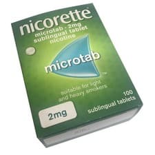 Image of Nicorette Original Microtab Sublingual Tablets 2mg x 100
