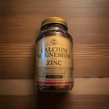 Image of Solgar Calcium, Magnesium Plus Zinc 100 Tablets, BB 11/2028