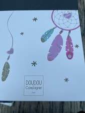 Image of Doudou Et Compagnie Paris Bear Pink soft Plush Baby Comforter Newborn BNIB