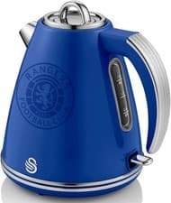 Image of Swan Rangers Retro Jug Kettle 3000W 1.5 Litre Stainless Steel - Blue