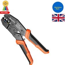 Image of Ergonomic Ratchet Crimping Plier for Electrical Wire Terminals 0.5-6mm²