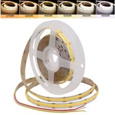 Image of 24V CCT COB LED Strip Light 608LED/m Dimmable 2700K To 6500K Flexible Tape Light