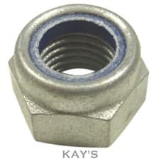 Image of Galvanised Nyloc Nuts Nylon Insert Type T Locking Nut DIN985 M8 M10 M12 M16 M20