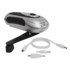 Image of Sealey 3 LED Wind-Up Rechargeable Torch With Charging Outlet Port AK3305