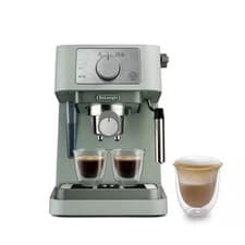 Image of Delonghi Stilosa Espresso Coffee Machine in Green | EC260GR | Customer Return