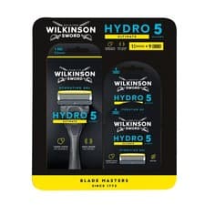 Image of Wilkinson Sword Hydro 5 Ultimate Razor Handle + 9 Blades Refill