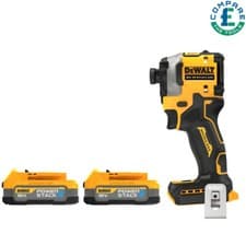 Image of DeWalt DCF850 18V XR Brushless Powerstack Impact Driver With 2 x 1.7Ah Batteries