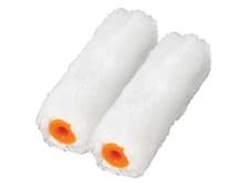 Image of Faithfull - Medium Pile Mini Roller Refills 100mm (4in) Pack of 2