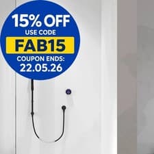 Image of Aqualisa Smart Glo Dual Wall Fed Concealed Digital Shower Black (HP/Combi)