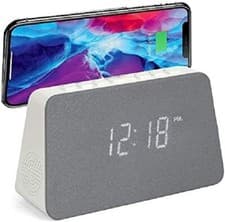 Image of Alarm Clock Radio Wireless Charging - Dimmable Display Grouptronics GTQ-RENEW