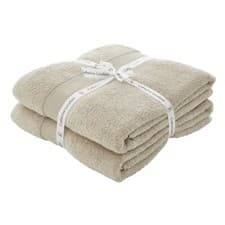 Image of Catherine Lansfield 100% Cotton 500GSM Anti Bacterial 2 x Bath Sheets 7 Colours