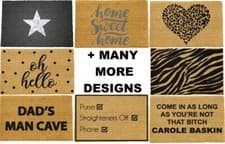 Image of Artsy Doormats - Novelty Coir Doormats - 60cm x 40cm - Many Designs Listing 4.