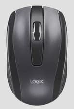 Image of Logik L3BWLM23 Wireless Mouse Optical Tracking Black/Grey + USB Nano Receiver