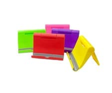 Image of Plastic Mobile Phone Stand Holder Desk Tablet Smartphone Stand 10x8cm Assorted C