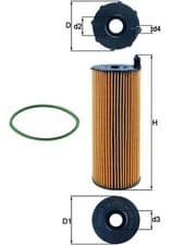 Image of 4x ✅Fits FILTRY KNECHT / MAHLE OX 196/3D OIL FILTER AUDI, VW  ⭐UK Seller⭐