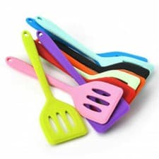 Image of Non Stick Silicone Slotted Turner Spatula Flipper Kitchen Cooking Tool New UK