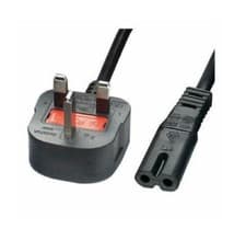 Image of PS4 PS5 PS3 Power Cable Figure of 8 C7 Mains Lead 1.5m Metre IEC Lead 5 AMP