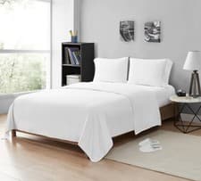 Image of Luxury Flat Sheet Egyptian Cotton 200TC Bed Sheets Single Double King Super King